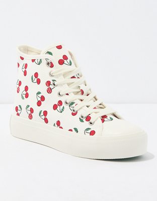 AE Embroidered Platform Sneaker