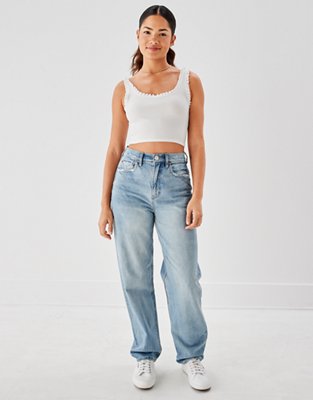 highest waist baggy straight jean