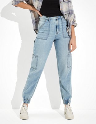 ae high waisted denim jogger