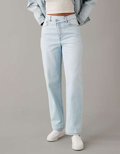 AE Strigid Highest Waist Crossover Baggy Straight Jean