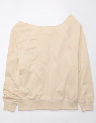AE Long-Sleeve Off-The-Shoulder Sweatshirt