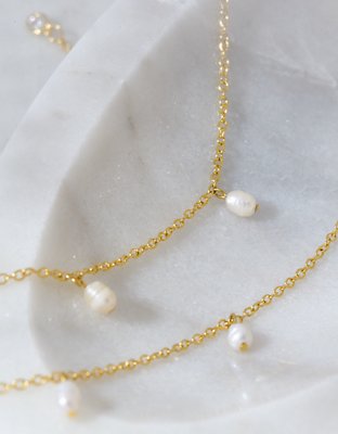 AEO Keepers Collection 14K Gold-Plated Pearl Necklace