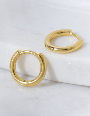 AEO Keepers Collection 14K Gold-Plated Huggie Earrings