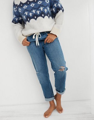 american eagle drawstring jeans