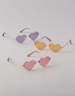 AEO Heart-Shaped Sunglasses Party 3-Pack