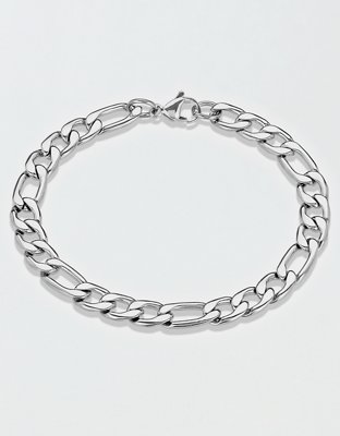West Coast Jewelry Stainless Steel 8mm Figaro Chain Bracelet