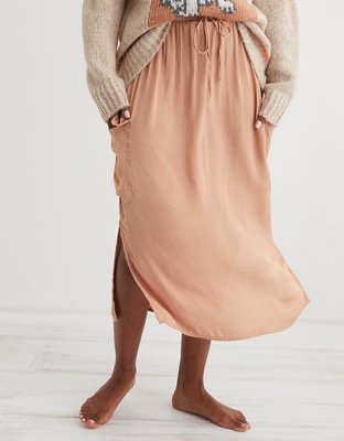 aerie satin slip dress