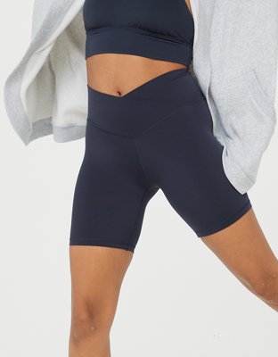 aerie crossover biker shorts