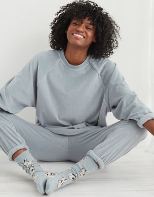 aerie velour sweatshirt