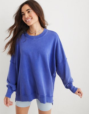 aerie oversized crew sweatshirt