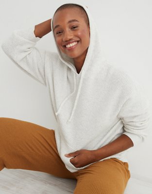 american eagle waffle hoodie