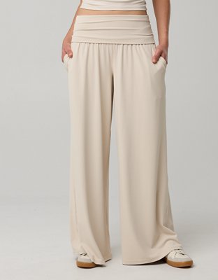 OFFLINE By Aerie Real Me Foldover Super Wide Leg Pant