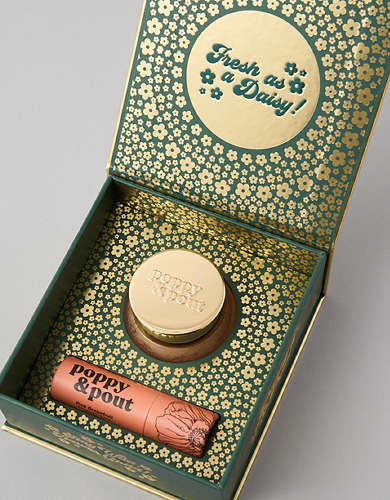 Poppy & Pout Lip Balm & Lip Scrub Gift Set