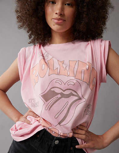 AE Oversized Rolling Stones Graphic T-Shirt