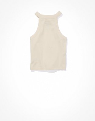 AE Cropped High-Neck Sublime Graphic Tank Top