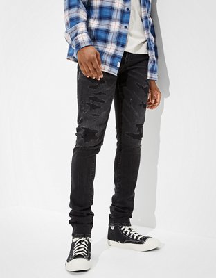 american eagle jeans black ripped