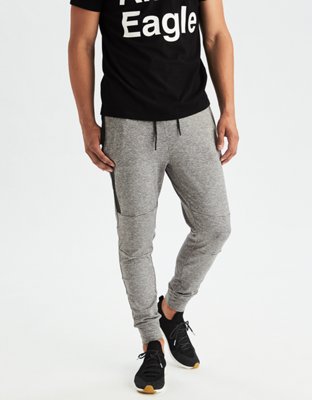 grey american eagle pants