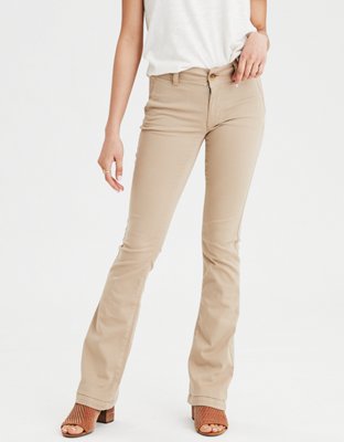 womens bootcut khaki jeans