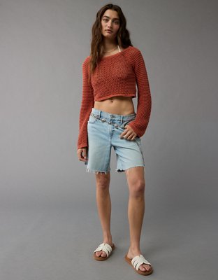 AE Long-Sleeve Off-The-Shoulder Sweater