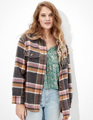 american eagle ladies flannel shirts