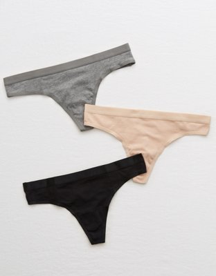 Aerie Cotton Thong Underwear 3-Pack