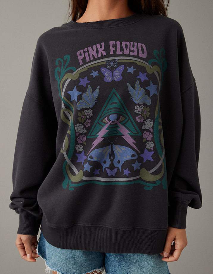 AE Oversized Pink Floyd Graphic Sweatshirt