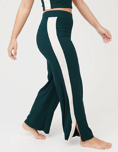 OFFLINE By Aerie Thumbs Up Heavyweight Ribbed Wide Leg Pant