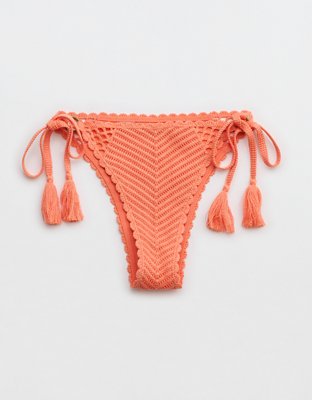 Aerie Crochet Cheekiest Tie Bikini Bottom
