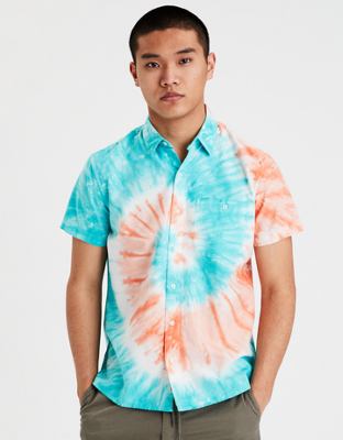 Kai Button-up Shirt, Tie Dye/Stripe