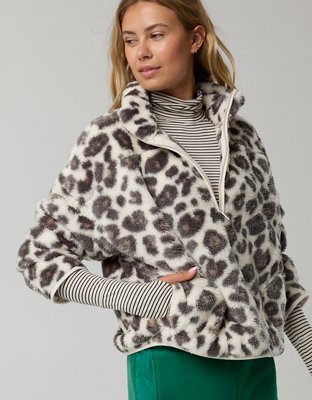 OFFLINE By Aerie Sherpa Quarter Zip Jacket