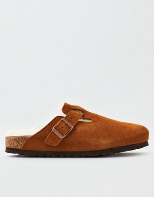 furry birkenstock clogs