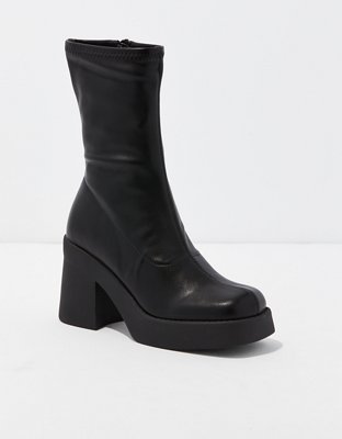 【Steve Madden】KLAYTON 厚底ブロックヒールアンクルブーツ KLAYTON Black Platform Ankle Boot | Women's Booties – Steve