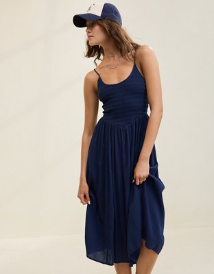strapless open back dress Karen Kane Long Sleeve Ribbed Scoop Neck A Line Dress - Black main image 1