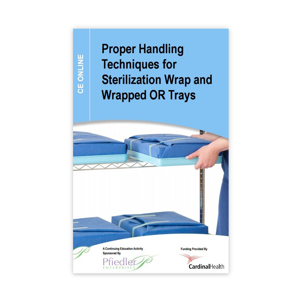 Proper handling techniques for sterilization wrap