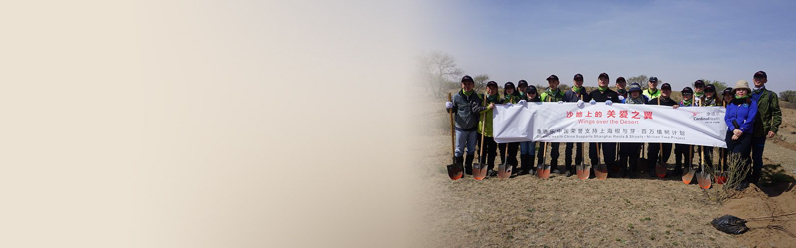 Cardinal Health China supports the Million Tree Project of Shanghai Roots & Shoots and raised enough funds to plant 2,300 trees this year!