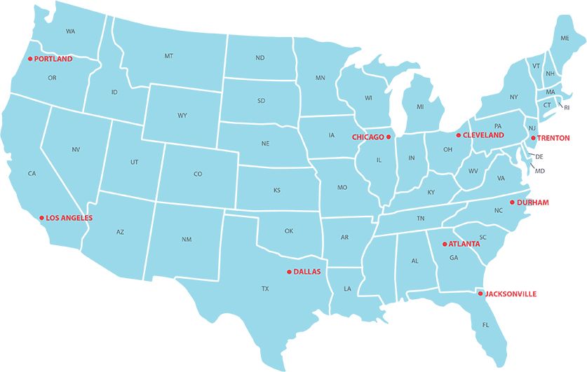 Cardinal Health at Home Distribution Map