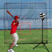 Heater Big League Soft Toss Pitching Machine W  Practice Net 