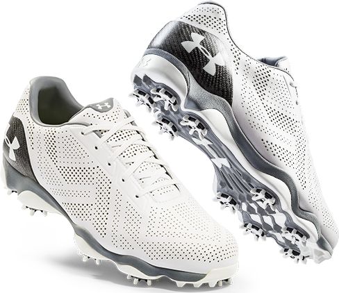 grey under armour golf shoes