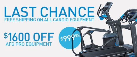 Last Chance - Free Shipping On All Cardio Equipment