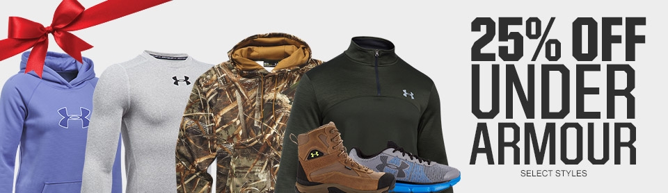 Shop 25% Off Select Under Armour Styles