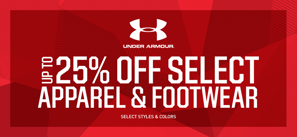 Shop 25% Off Select Under Armour