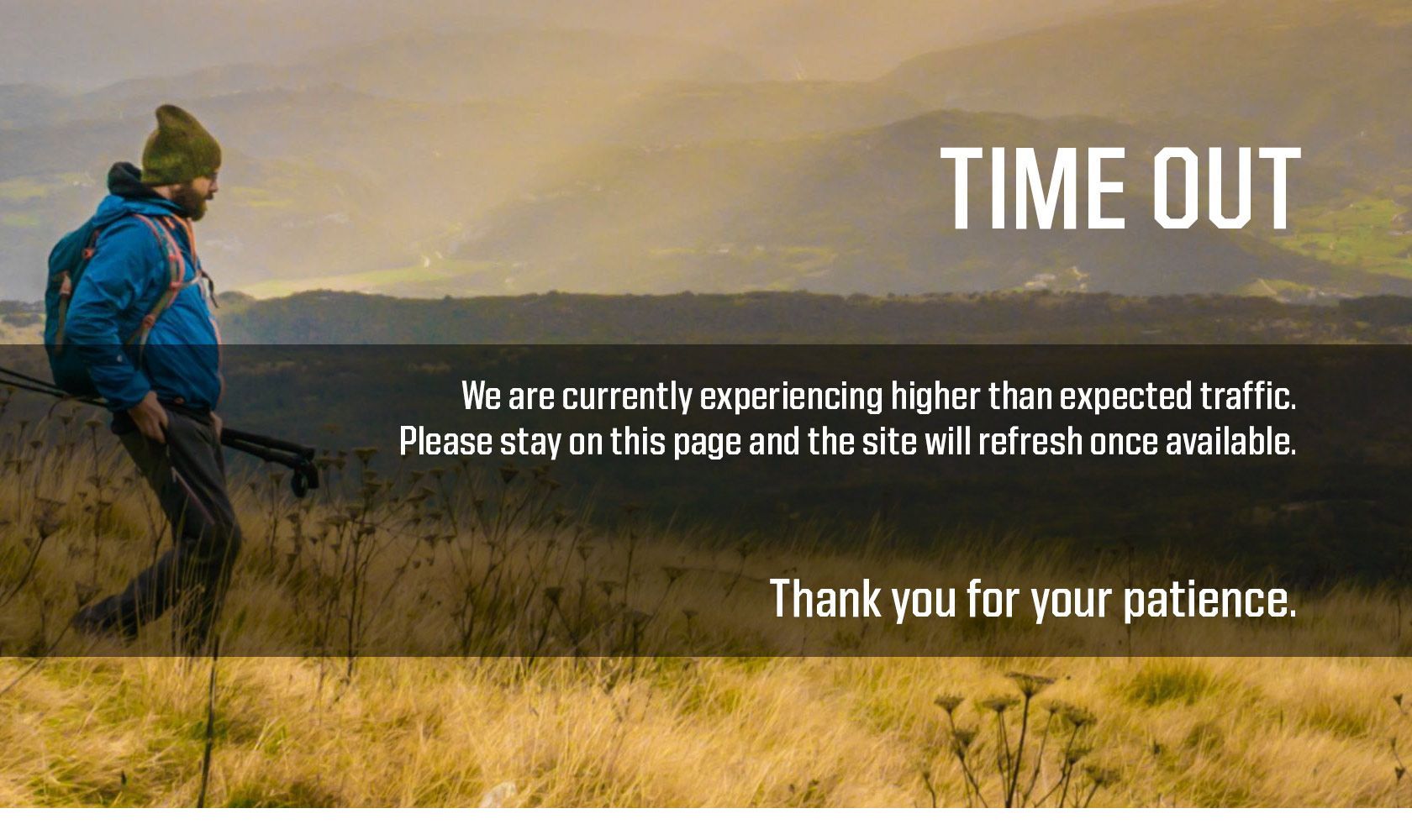 We are sorry!  We are currently experiencing higher than expected traffic. Please stay on this page and the site will refresh once available. Thank you for your patience.