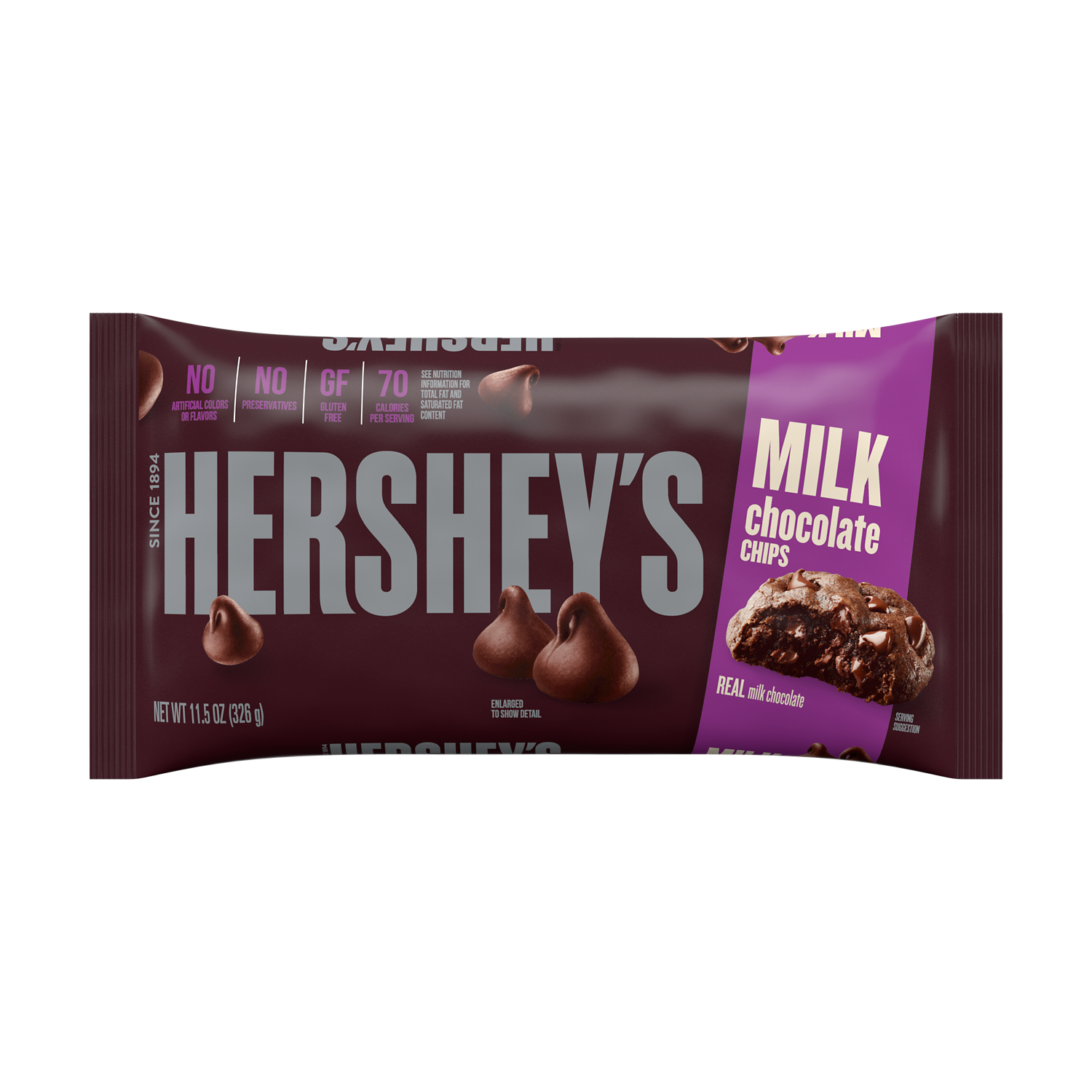 Hershey S Milk Chocolate Chips 11 5 Oz Bag