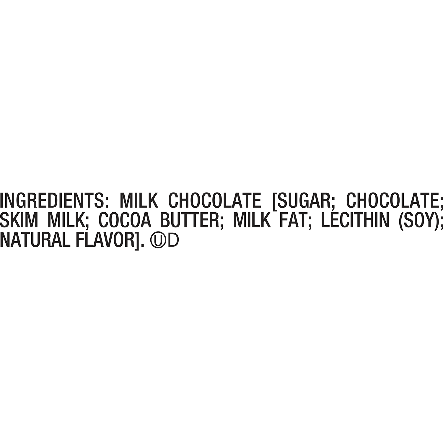 HERSHEY'S Milk Chocolate Chips, 11.5 oz bag - Ingredients
