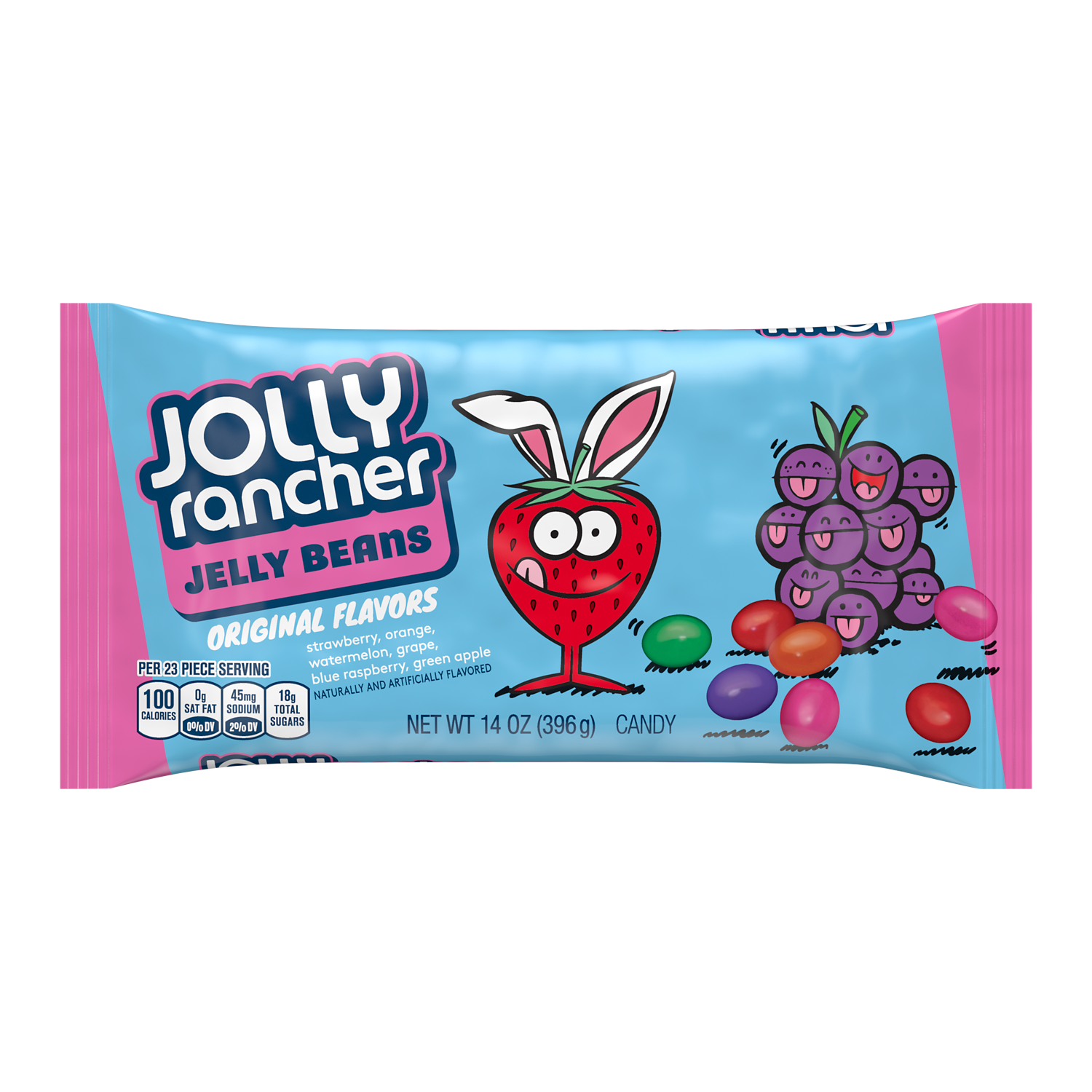 JOLLY RANCHER Original Flavors Jelly Beans, 14 oz bag - Front of Package