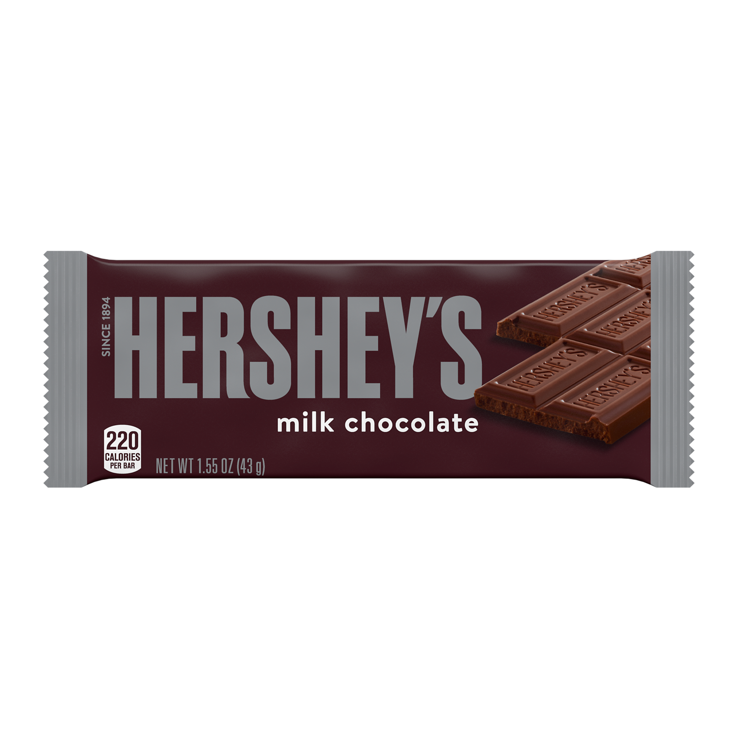 Hersheys Milk Chocolate Candy Bar 155 Oz