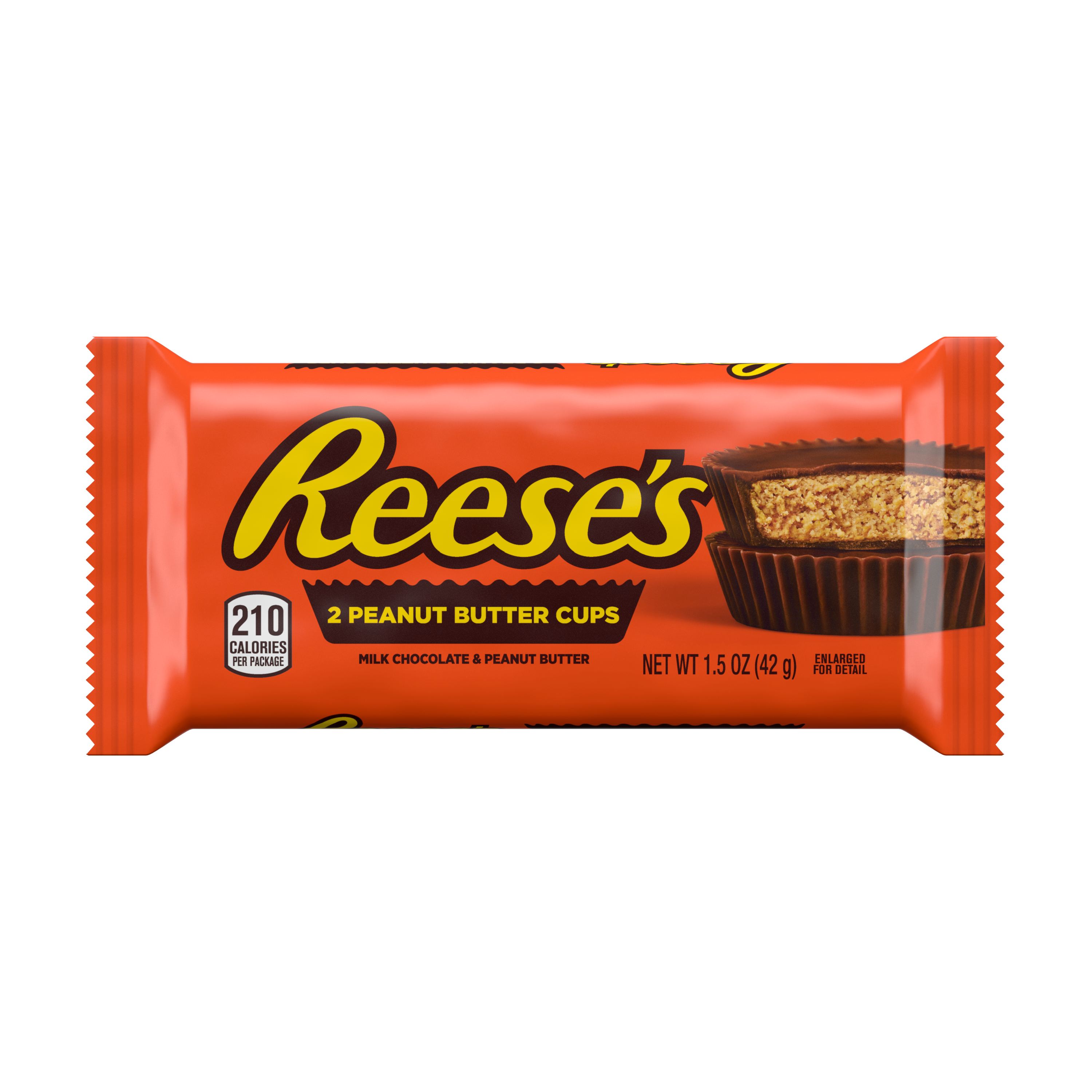 REESE'S Milk Chocolate Peanut Butter Cups, 1.5 oz - Front of Package