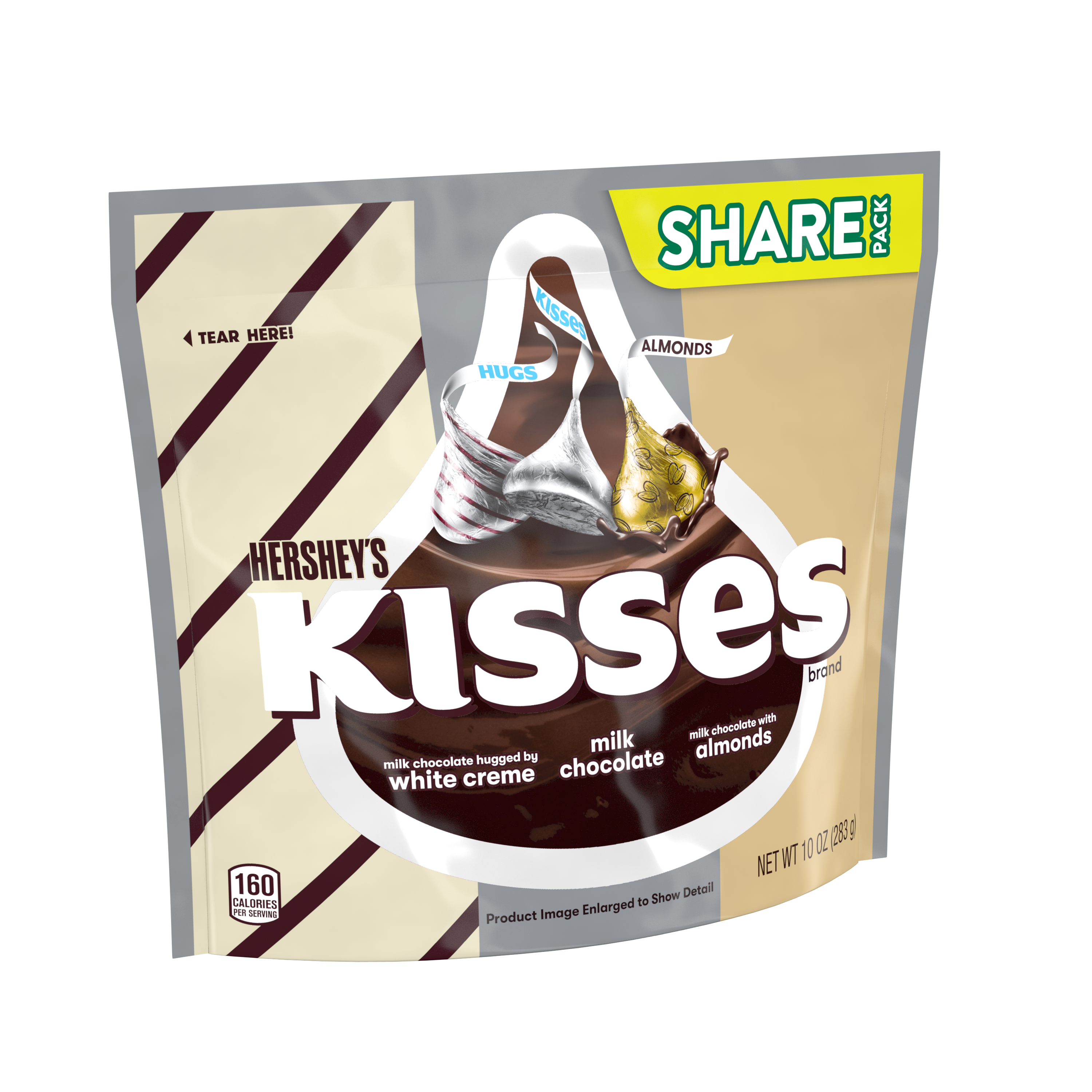 HERSHEY'S KISSES Assortment, 10 oz pack - Left Side of Package