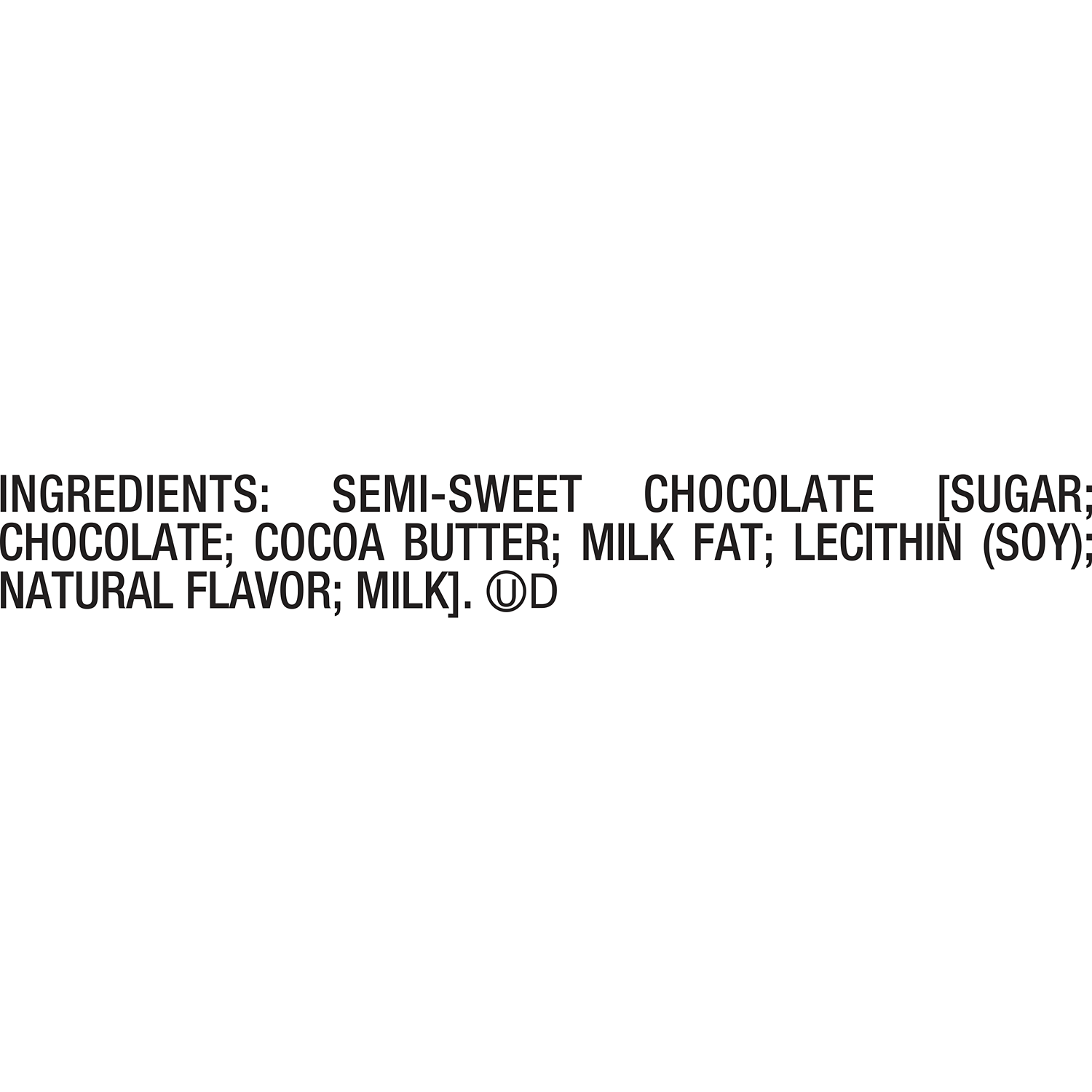 HERSHEY'S Semi-Sweet Chocolate Chips, 12 oz bag - Ingredients