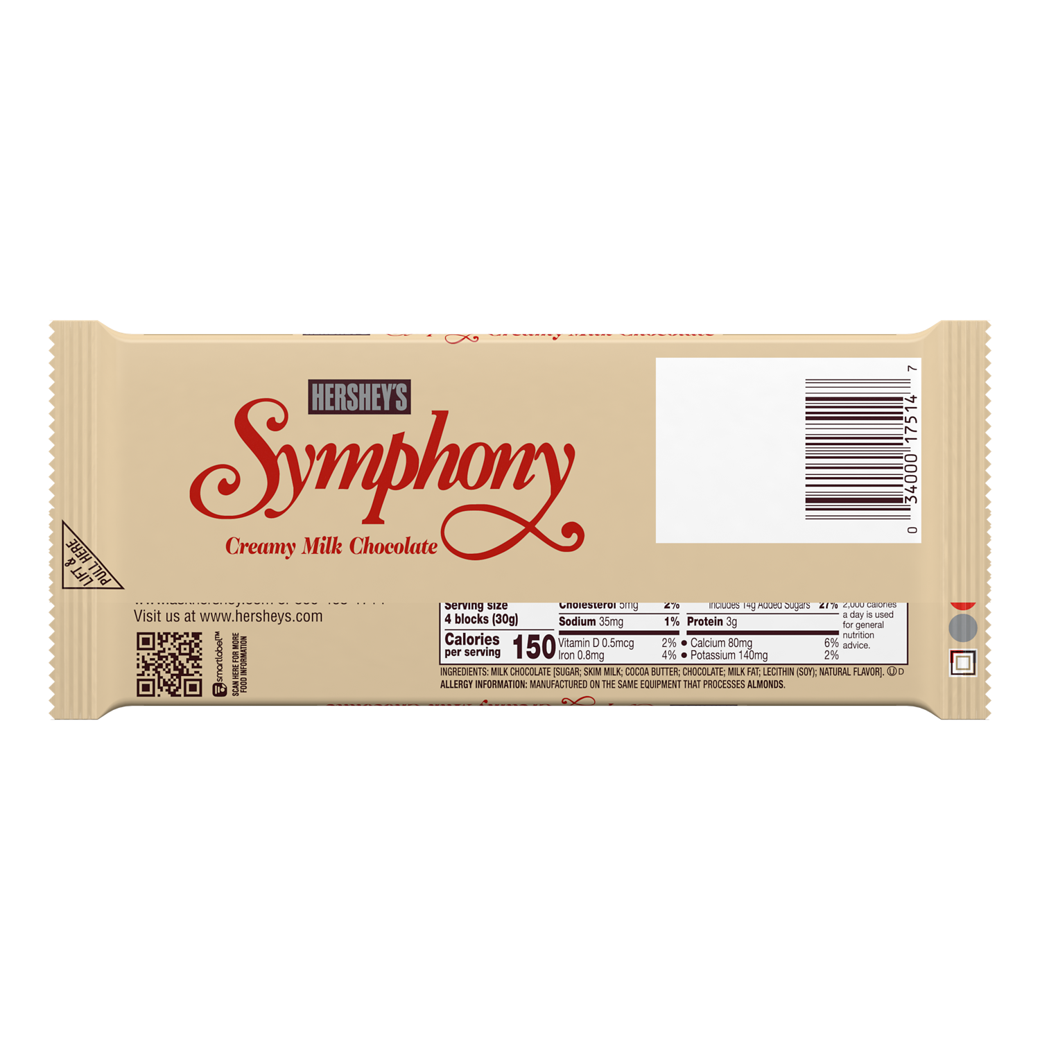 Symphony Milk Chocolate Xl Candy Bar 425 Oz 